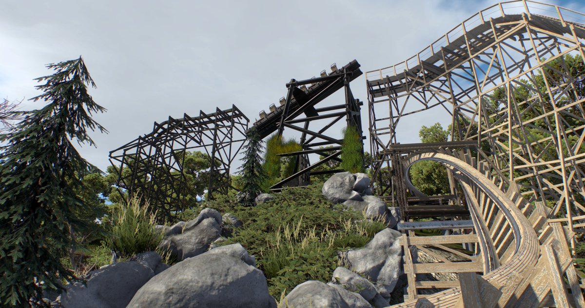 Timmmvs's tweet photo. Wooden Dive Coaster! @nolimitscoaster https://t.co/KbMG6aE6Ze
