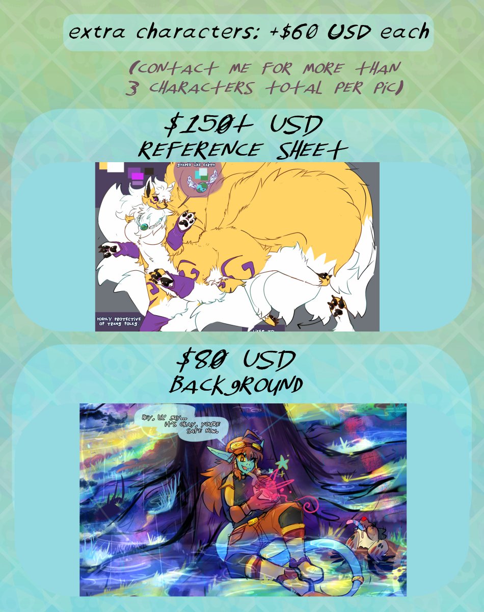 PrincessNapped's tweet image. My commissions are open now!

They will be open from now until November 7, 2024.  

If you'd like one, please fill out my form here:
docs.google.com/forms/d/e/1FAI… 
 
You can find more information at my website here:
 princessnapped.com

🎠🧵