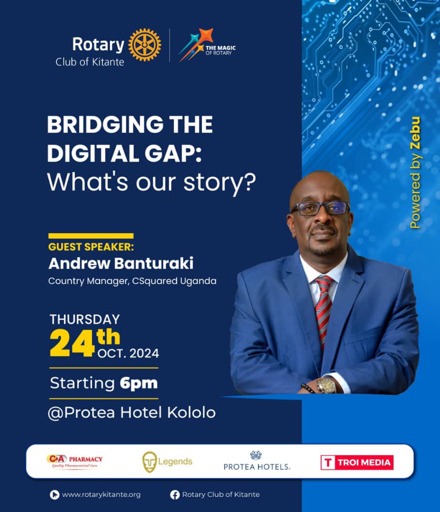 Join us this Thursday for an insightful discussion on the digital gap and how we can work together to bridge it. We'll be hearing from Andrew Banturaki as he shares his personal story and experiences. Your presence and participation will be greatly appreciated.