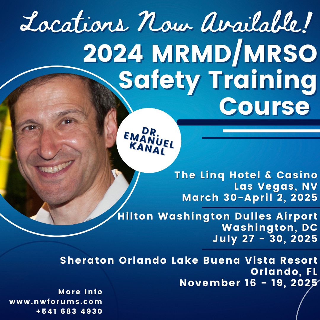 NWForums's tweet image. 2025 Dates and Locations now available!
Healthcare professionals play a crucial role in ensuring patient safety, and understanding MRI safety protocols is essential for reducing risks during imaging procedures. This course will equip you with the latest knowledge on MRI best…