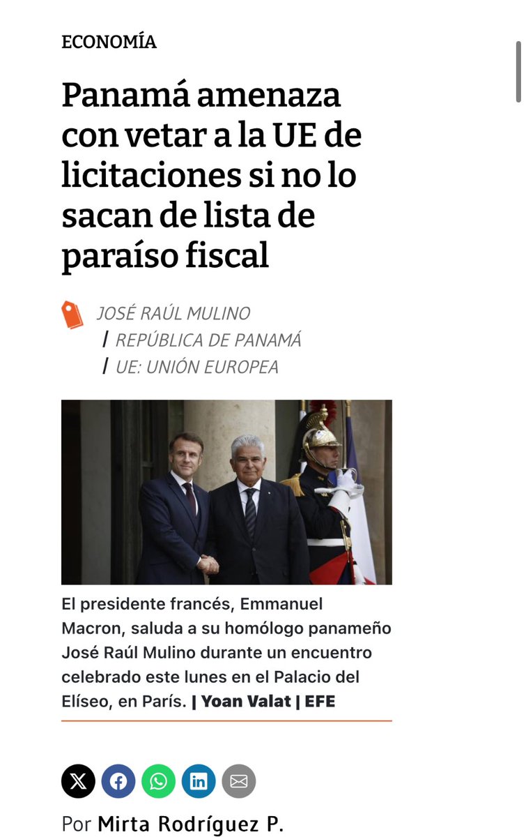 Los temores no limitan a nuestro Presidente <a href="/JoseRaulMulino/">José Raúl Mulino</a> .
Es un tema de respeto mutuo. Que entiendan que vamos a trabajar con ellos y no contra ellos y que debe ser equitativo. Ahí es donde entra la capacidad de dirigir un país, saber negociar. Yo creo!