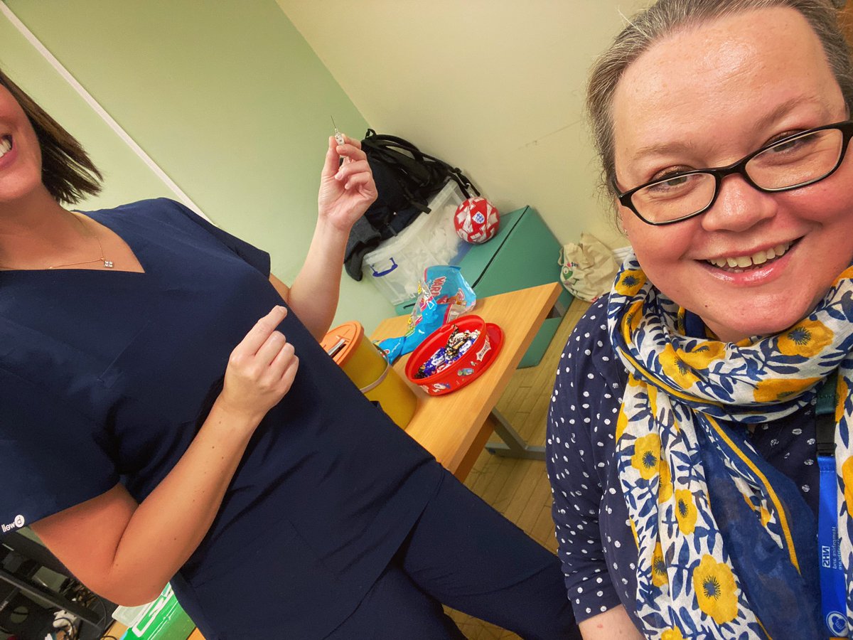 Our Ward Manager has had her flu jab! Have you had yours yet? #FluJabSeason #JuniperWardRocks