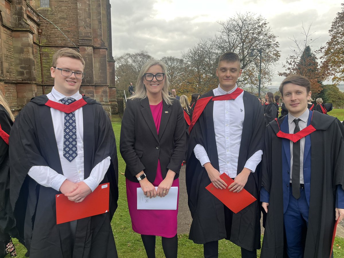 jmcgillivray38's tweet photo. @UniWestScotland Dumfries graduation today. Great to see some of our former Computing students graduate. One of whom is now part of @DandGCollege team! 👨🎓
#wideningaccess #studentsucess https://t.co/lHSiSeqiU9