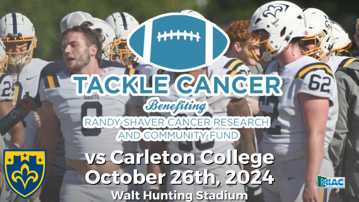 Saints Football (@csssaintsfb) on Twitter photo If you haven't heard yet, we will be raising money for the Randy Shaver Cancer Fund this Saturday for our game against Carleton! See you there! <a href="/StScholastica/">St. Scholastica</a> <a href="/CSSsaints/">St. Scholastica Athletics</a>
#LiveTheStandard If you haven't heard yet, we will be raising money for the Randy Shaver Cancer Fund this Saturday for our game against Carleton! See you there! <a href="/StScholastica/">St. Scholastica</a> <a href="/CSSsaints/">St. Scholastica Athletics</a>
#LiveTheStandard