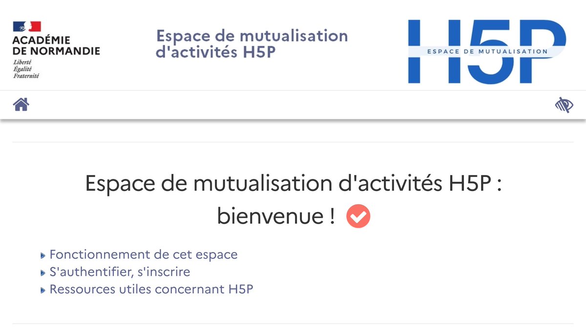 Le <a href="/DraneNormandie/">DRANE Normandie</a> propose un Espace de mutualisation d'activités H5P
h5p.ac-normandie.fr