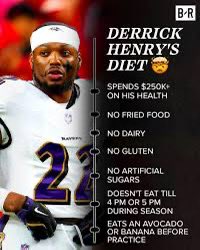 This has been circulating around so I wanted to give the heads up to any dads out there thinking of having your son who is a sophomore in high school follow this same diet you need to first consider the very high possibility that your son is NOT Derrick Henry

#psychosportsdads
