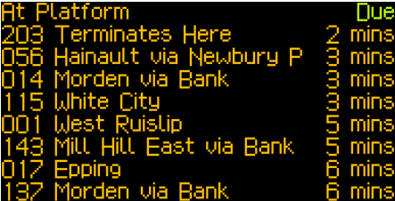 RailDepartures's tweet photo. London Underground TFL feed appears to be back! https://t.co/juNPNJ5rdR