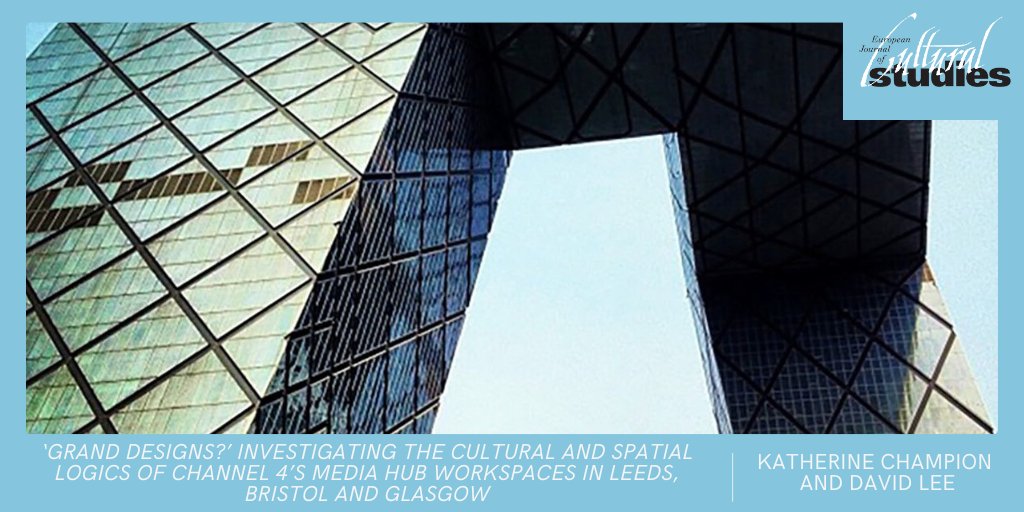 This #OpenAccess article by <a href="/KathyRanks/">Katherine Champion</a> (@universityofstirling) and <a href="/leetweetsmedia/">David Lee</a>  (@leedsunimedia) discusses how <a href="/Channel4/">Channel 4</a>'s regional media spaces and decentralisation reflect the impermanence and crisis facing Public Service Media.

Read here: journals.sagepub.com/doi/10.1177/13…