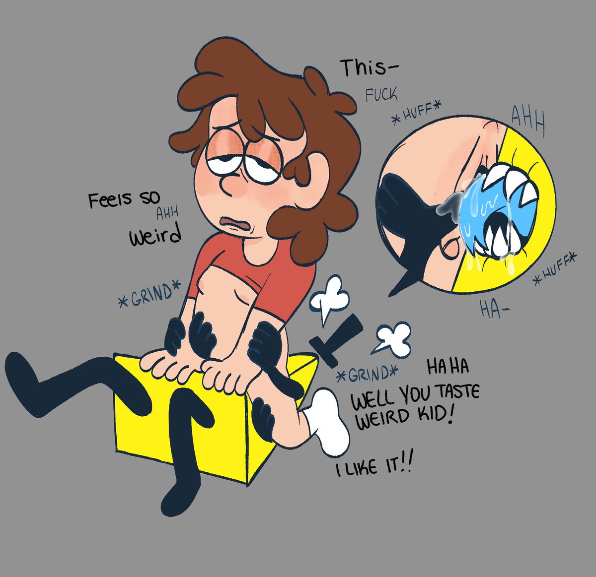 retsnom_route's tweet photo. ⚠️ TW// sh0tacon ⚠️
#billdip head from a demon must be crazy https://t.co/dSVuKkRG4H