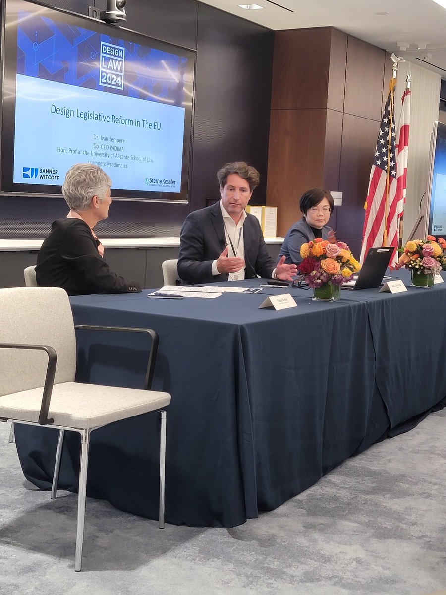 Last but not least, <a href="/IvanSempere/">Iván Sempere</a> of PADIMA and Lili Wu of Han Kun provide international updates at #DesignLaw2024