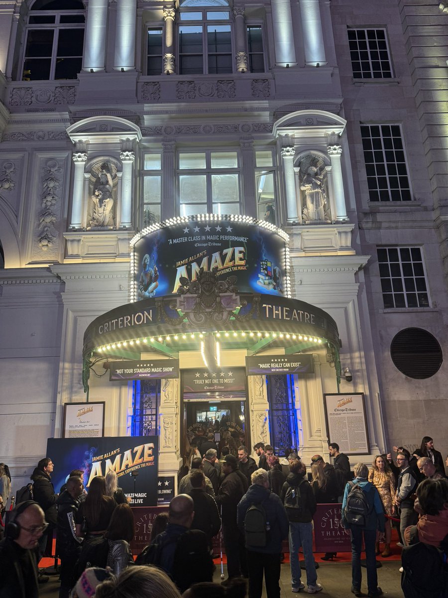 Rob Earrey (@robearrey) on Twitter photo What a brilliant opening night for #Amaze with the wonderful Jamie Allan <a href="/CriTheatre/">Criterion Theatre</a> Go see! Act 1 closer worth the ticket price alone. What a brilliant opening night for #Amaze with the wonderful Jamie Allan <a href="/CriTheatre/">Criterion Theatre</a> Go see! Act 1 closer worth the ticket price alone.