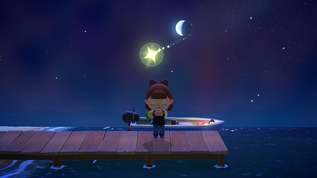 my first meteor shower/shooting stars ever, there were sooo many #AnimalCrossingNewHorizons #acnh #AnimalCrossing