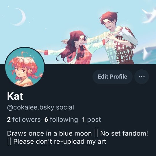 cokaleee's tweet image. Probably not leaving here but here's my bluesky! Username is still the same but with two e's instead of three
bsky.app/profile/cokale…