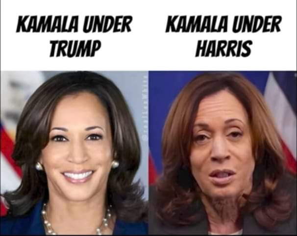 Huberton's tweet photo. 🚨BREAKING: Comrade Kamala Harris: TRUMP IS HITLER! October Surprise. Kamala is the Hitler. America's Hitler! She wants to take away your guns! She wants an open border and NO "Merry Christmas". She wants to raise your TAX. Kamala is 60, she is pretty well under Trump. #MAGA2024 https://t.co/b0pXVWmEP4