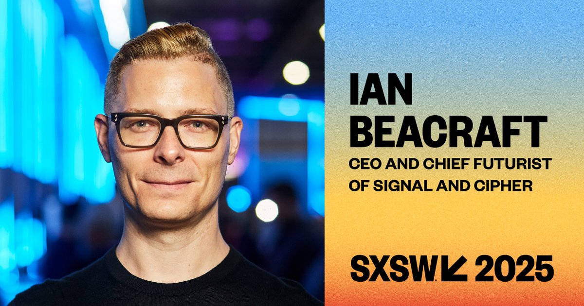 87% of AI transformations within an organization fail. Gain a clear vision of what #AI-powered teams can achieve and a plan to make it happen with CEO and Chief Futurist of Signal and Cipher @ianbcraft at #SXSW.

See more 2025 speakers: ow.ly/bu0g50TMYoT