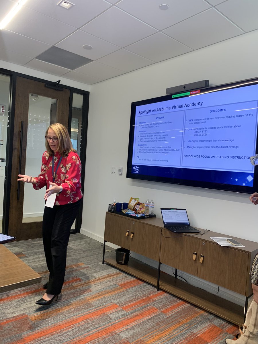 RoshandaLewis2's tweet photo. Huge shout out to Melanie Barkley for her outstanding work in spotlighting the reading success of our virtual students at Alabama Virtual Academy! Thank you, Melanie, for championing our students’ growth and celebrating their achievements! @EufaulaCS 
 #VirtualLearningSuccess https://t.co/d8wEhxJbvZ