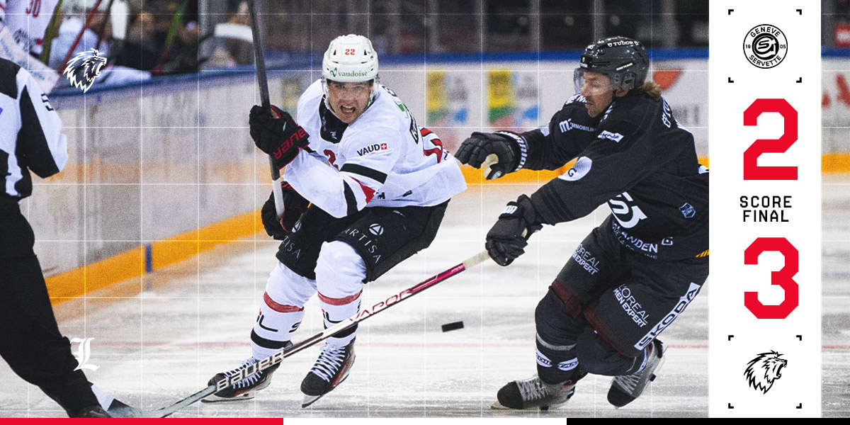 lausannehc's tweet photo. C'est une victoire pour nos Lions à la patinoire des Vernets 🔥

Le collectif lausannois n'aura pas fait le coup de la panne ce soir grâce à leur solidité et rigueur défensive.

Genève-Servette HC 2️⃣ - 3️⃣ Lausanne HC https://t.co/tRzAuQ2vMb