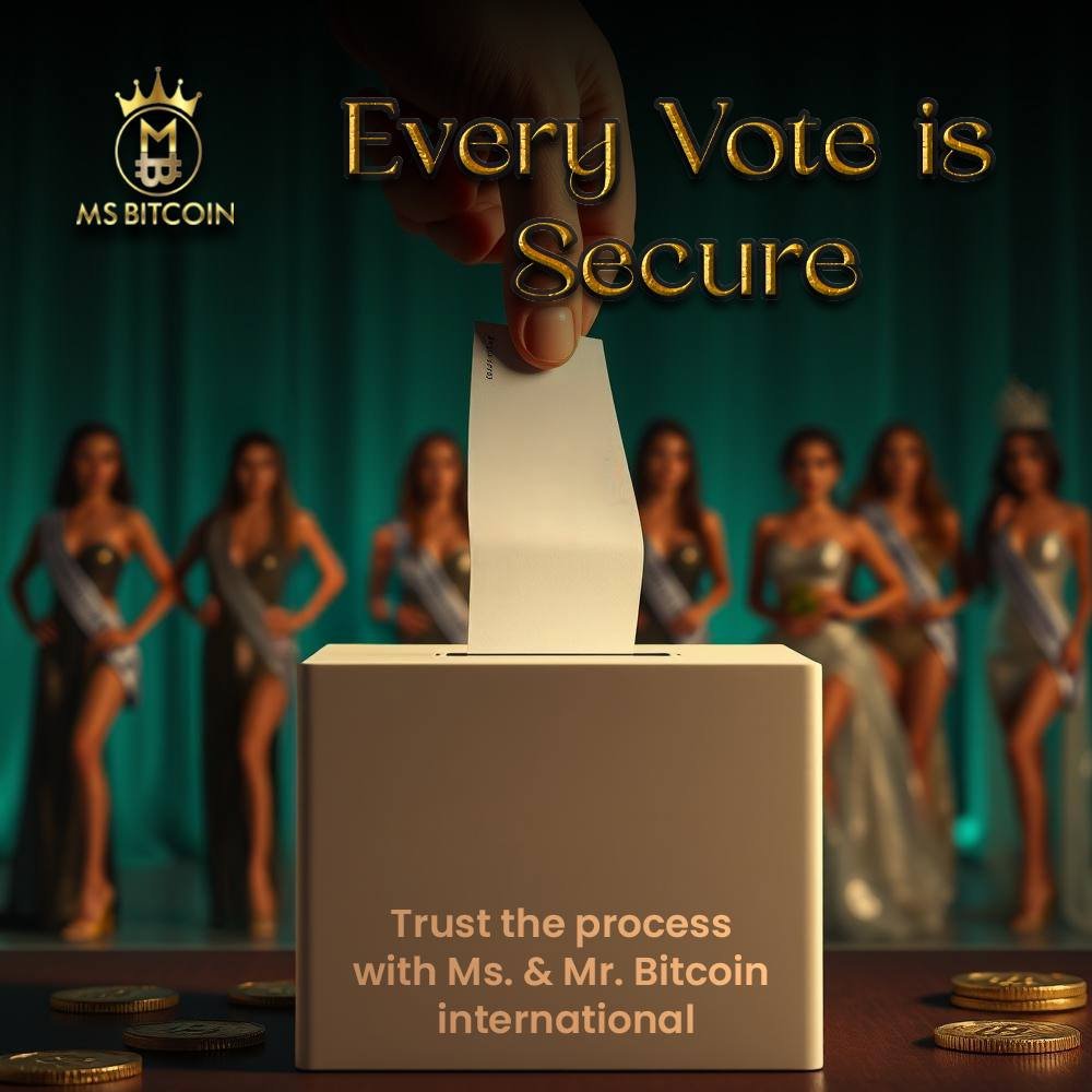 Btcpageant's tweet photo. With Ms. and Mr. Bitcoin international, you do not have to worry about your vote. Every vote is locked in on the blockchain, making it tamper-proof and secure.
• You can trust the results.
Start today→https://t.co/WY4g3i2B7X
#Msbitcoin #MrBitcoin #BITCOIN #missuniverseindia2024 https://t.co/8QJZd1xrQz