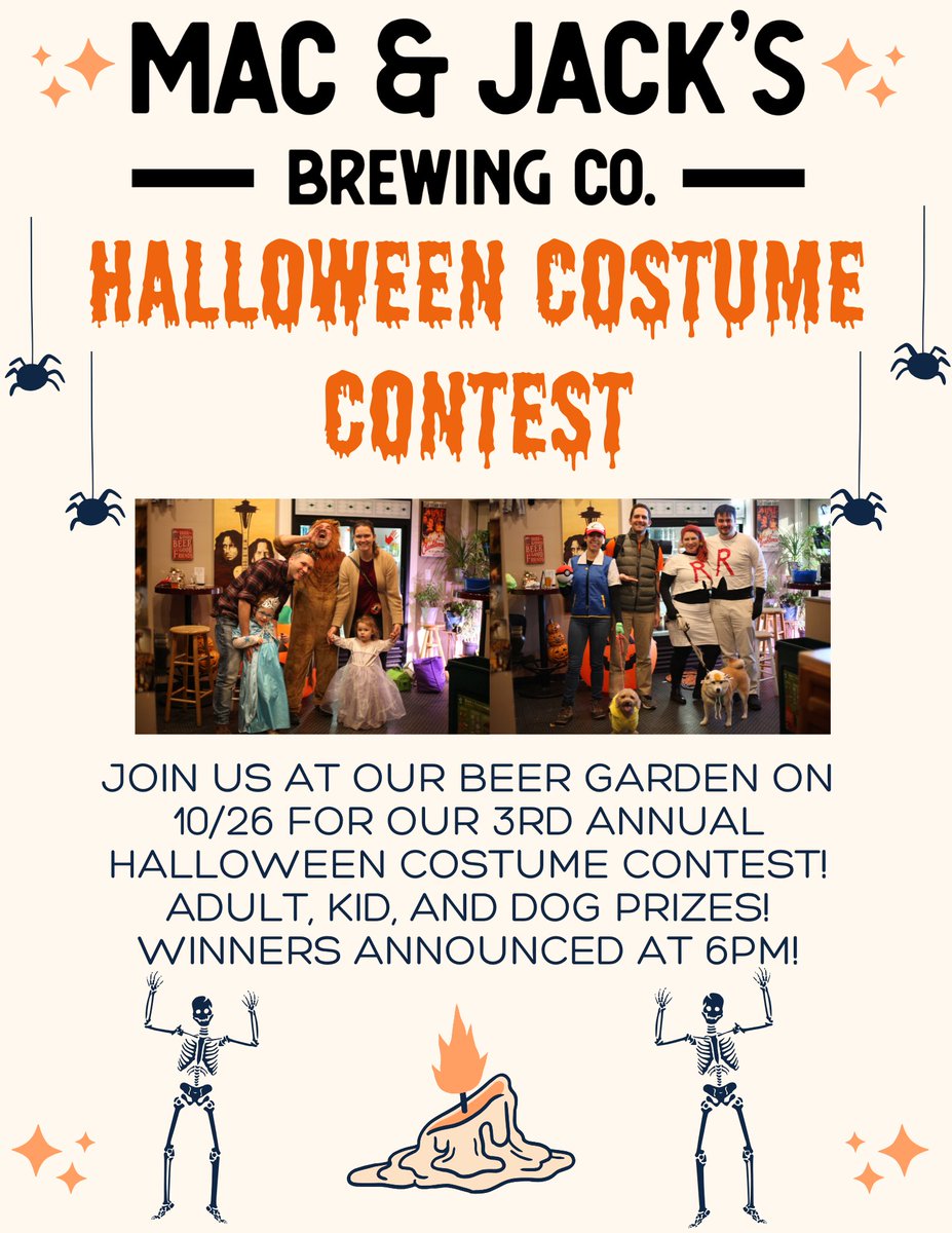 Don't miss out on our Halloween Costume Contest this weekend! 🍻🎃👻