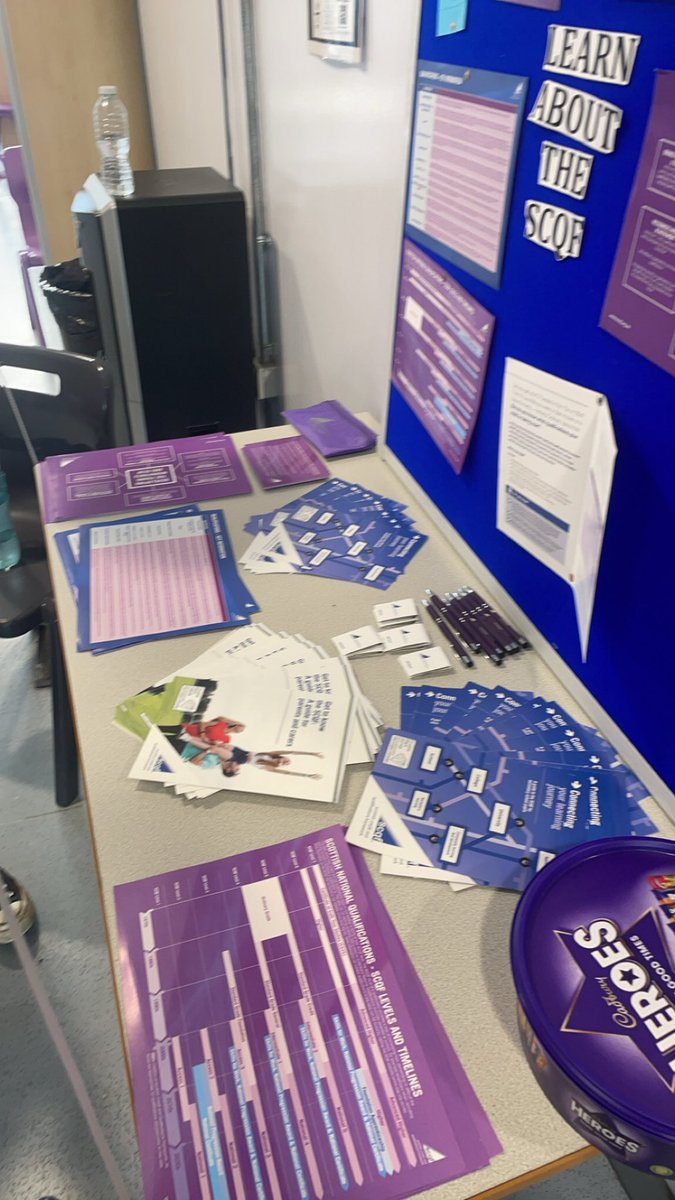 S3 Parents Evening 👩🏻‍🏫🗣️

Our 1st group of SCQF Ambassadors were sharing resources &amp; information about all things SCQF. 

This gave parents/carers of our S3 pupils an insight into different qualifications which will be very beneficial when making subject choices for next year. 👏🏼