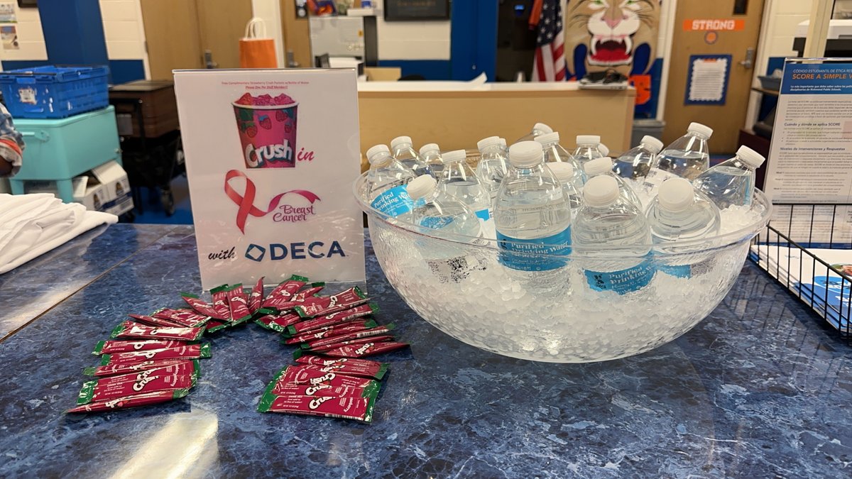 CTE_RPS's tweet photo. A few highlights from the Breast Cancer Awareness Month campaign with DECA. Thank you to Armstrong High School's Ms. Moorer and their amazing CTE Department for all of their hard work. https://t.co/wy2njd9Jqa