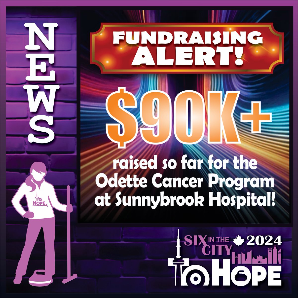 Wooow!! We are over $90K in fundraising for the Odette Cancer Program @sunnybrook!! Let’s keep going team!!

#tohope2024 #tohopecurling #torontocurling #curlforgood