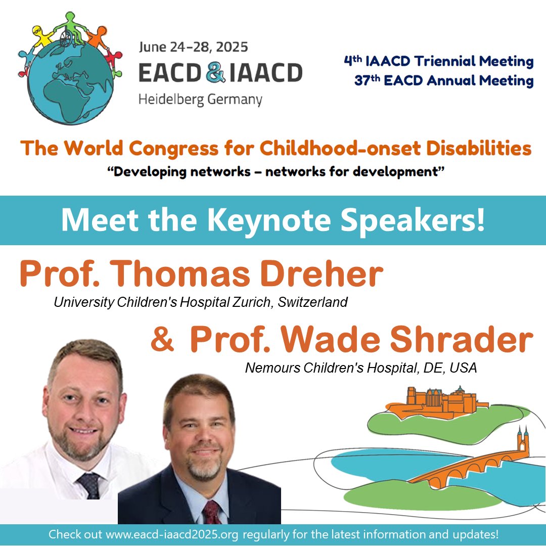 Introducing our keynote speakers: Prof. Thomas Dreher and Prof. Wade Shrader, two superstars of pediatric orthopedic surgery. They will join efforts in a keynote panel discussion on "Long term goals of surgery from a patient-centered perspective".