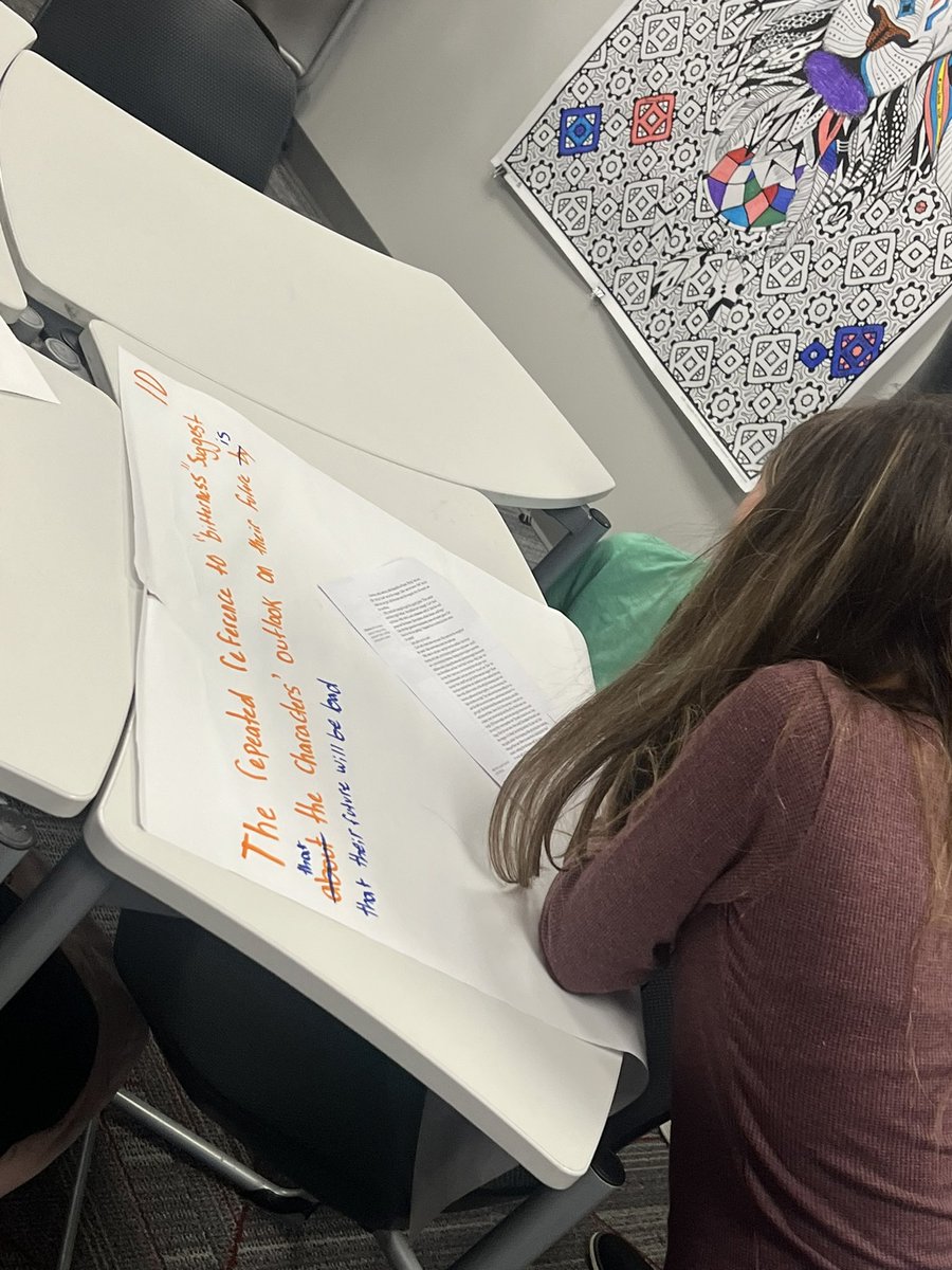 melissa_jharvey's tweet photo. Have you ever seen building thinking classrooms? It’s a math strategy that has a lot of thinking questions. Well, one of our ELAR teachers is doing it for English! #revisingandediting #buildingthinkingclassroomsforELAR https://t.co/rLrP12wdGo