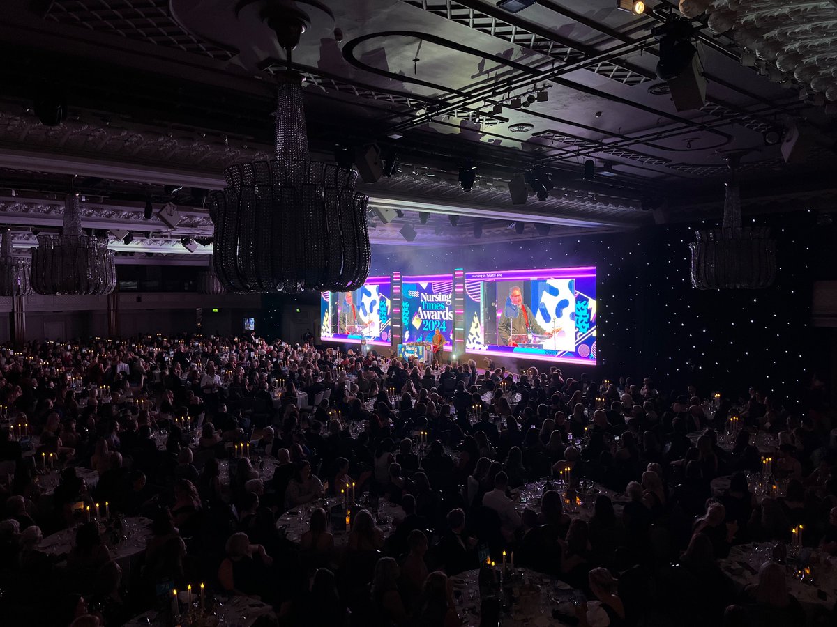 We are at the #NTAwards tonight 🎉  we have been nominated for the Clinical Research Nursing award!