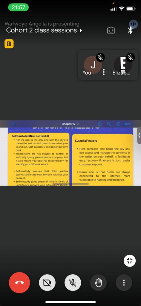 schoolOfSatoshi's tweet photo. 🚀 Today’s class was 🔥 as @Angella_Jude broke down Chapter 5: How to Use #Bitcoin &amp; Wallets! 

We explored the essentials of securing your Bitcoin, from moving funds off exchanges to your private wallets. 🌐💸 

The highlight? The core Bitcoin mantra: "Don’t trust, verify!"🛡️🔍 https://t.co/x8QWo2HjZo