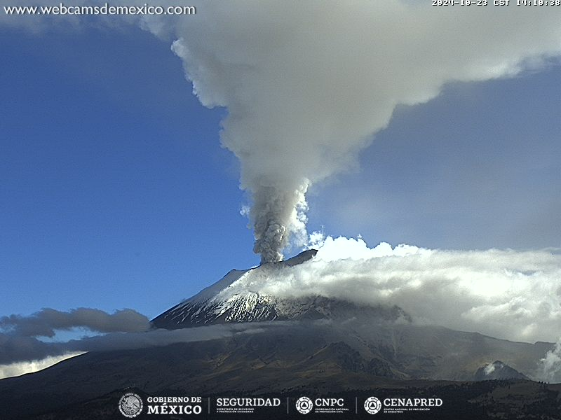 PreMxOficial's tweet photo. #AVISO ⚠️ | Breve episodio de #Tremor causó #Exhalaciones MODERADAS del volcán #Popocatépetl. 🌋💨

⚠️ Caída de ceniza (NOR - NOROESTE): #EDOMÉX y #Puebla.

🚦 AMARILLO FASE 2. 🟡 https://t.co/k3drlmkUVl