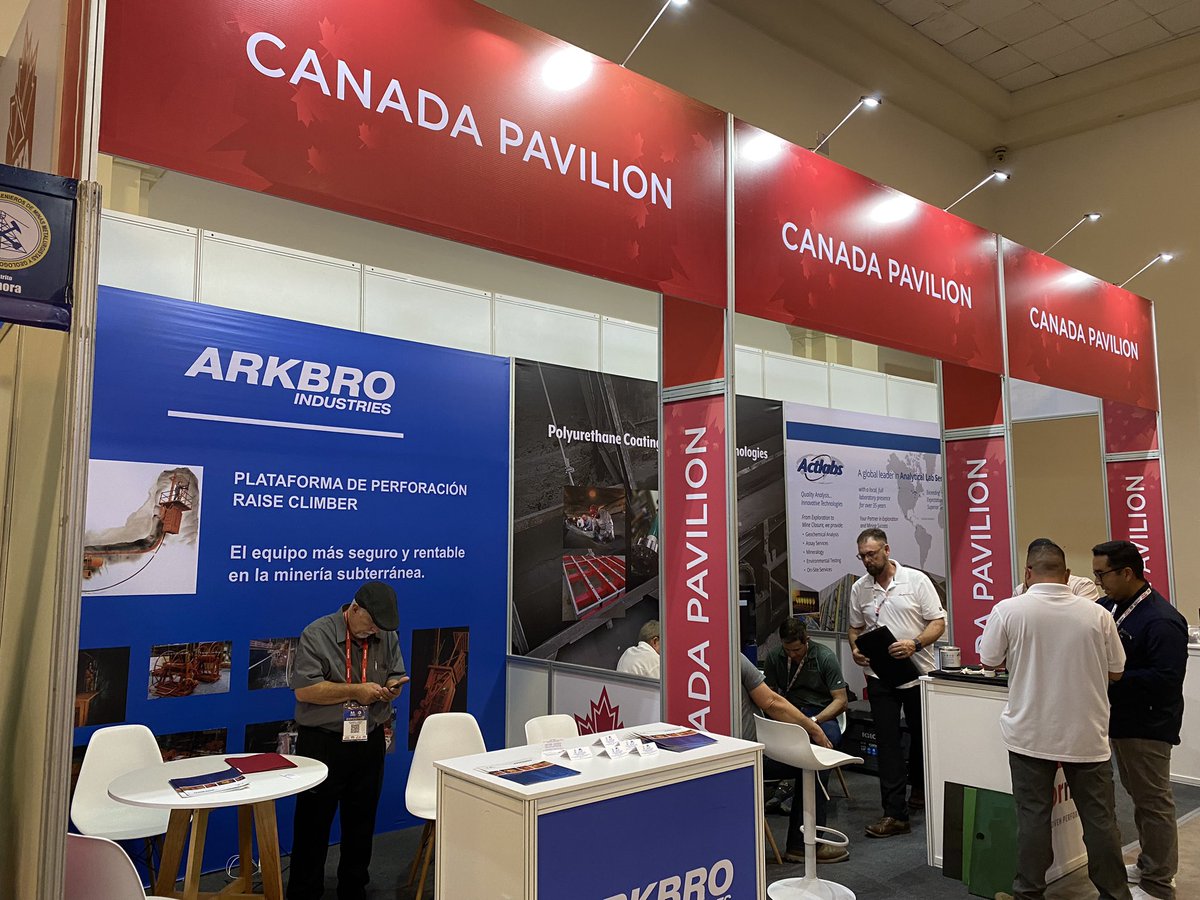Nous sommes au XV Congrès Minier de Sonora avec une délégation de 11 fournisseurs miniers canadiens. N’hésitez pas de nous visiter au pavillon Canadien #292 pour connaître nos entreprises.