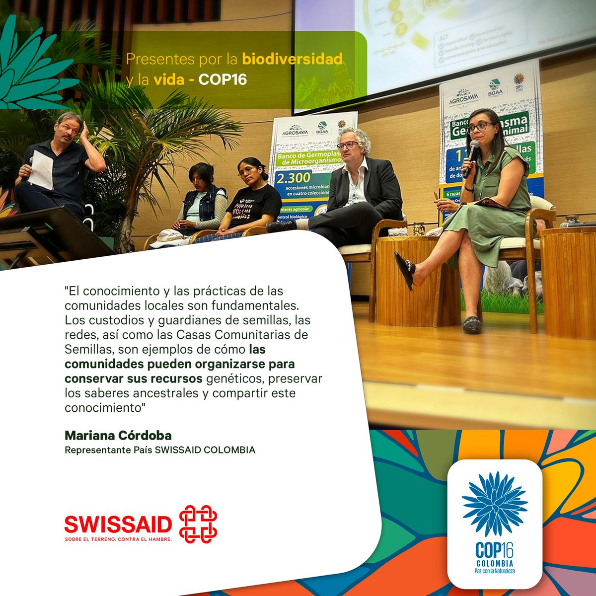 SWISSAID Colombia tweet media