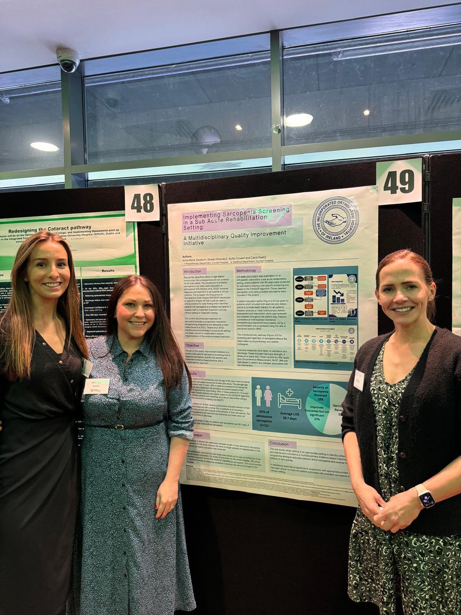 AMSeddonPhysio's tweet photo. Delighted to attend the HSCP conference today and display our multidisciplinary work on screening and treating sarcopenia. #HSCPWorkingInPartnership @IOHClontarf @WeHSCPs https://t.co/DfTZnyh3uv