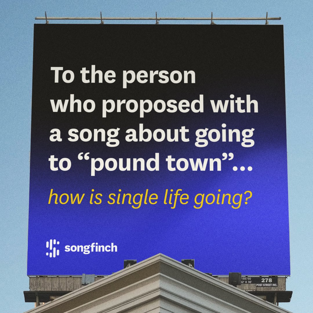 Interesting choice of words... 🤔
songfinch.com