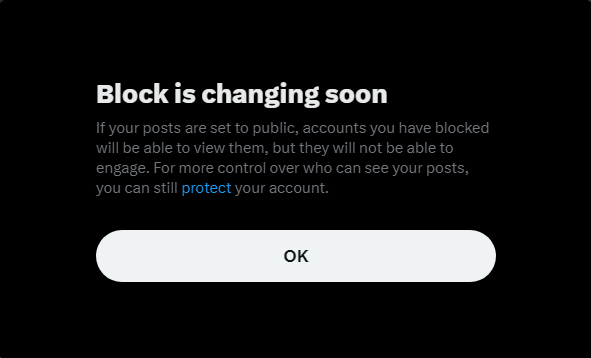NoteabutEXmilk's tweet photo. pretty funny when they tell you, you can still "protect" your account and when you click there they give you instructions on how to disable protection, hilarious https://t.co/IRf27NimIW