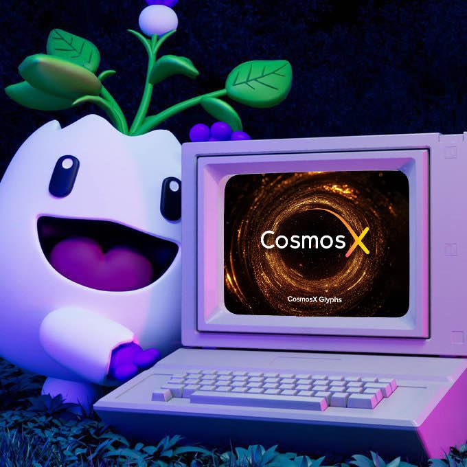 MagicEdenComm's tweet image. From the canvas to the blockchain.. Enter to win 1 GTD spot for CosmosX Glyphys or 1 of 50 GTD spots for CosmosX Stars:

✨ Follow @MagicEdenWallet &amp;amp; @CosmosX_btc 
✨ Drop your Ordinals Addy