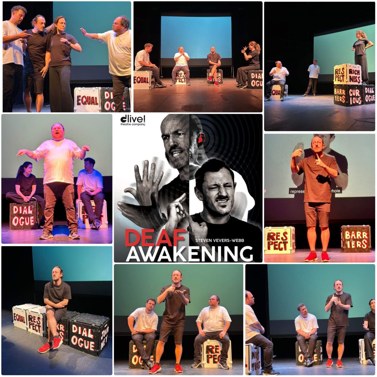 Alex Nowak (@alex_nowak) on Twitter photo Last chance to see #DeafAwakening 🎭
Showing this Fri 25 Oct, 2024 at <a href="/derbytheatre/">Derby Theatre</a> at 3pm and 7pm 🎟️
Book here: bit.ly/3YAiHyX
#DeafLedTheatre #BSL #DerbyTheatre #DLive Last chance to see #DeafAwakening 🎭
Showing this Fri 25 Oct, 2024 at <a href="/derbytheatre/">Derby Theatre</a> at 3pm and 7pm 🎟️
Book here: bit.ly/3YAiHyX
#DeafLedTheatre #BSL #DerbyTheatre #DLive