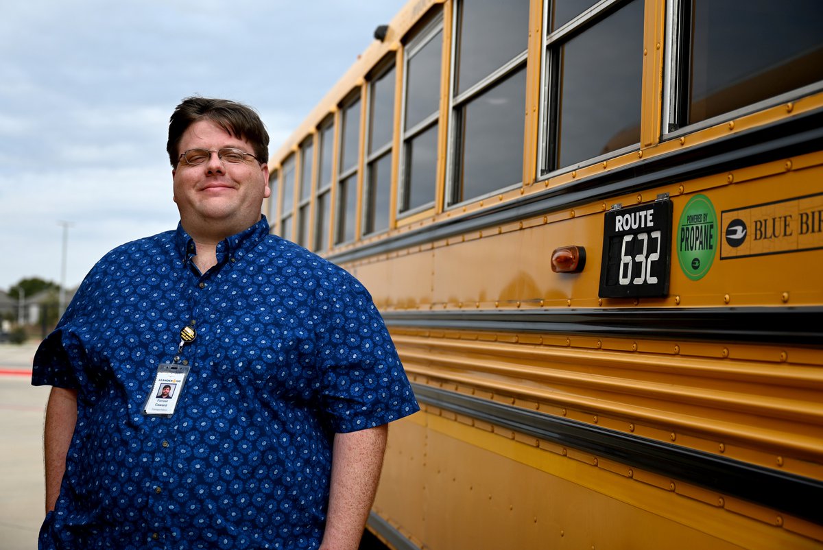 Leander ISD (@leanderisd) on Twitter photo Returning to his roots, Forrest swapped banking for buses, following in his mother's footsteps to contribute to the district as a transportation router and driver. A <a href="/LeanderHS/">Leander High School</a> grad, Forrest is a perfect example of coming 'full circle' at LISD!
#TransportationAppreciationWeek Returning to his roots, Forrest swapped banking for buses, following in his mother's footsteps to contribute to the district as a transportation router and driver. A <a href="/LeanderHS/">Leander High School</a> grad, Forrest is a perfect example of coming 'full circle' at LISD!
#TransportationAppreciationWeek