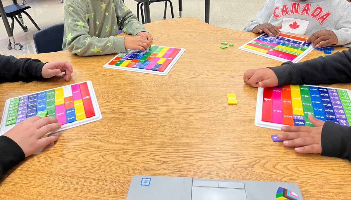 admaclellan's tweet photo. Kicked off Tier 3 groups today focusing on fractions. Began with a simple prompt: “what could you swap the 1/2 fraction piece for?” So amazed by the engagement! When it feels like play, it’s easy to take risks. https://t.co/qUuPrgGs2k