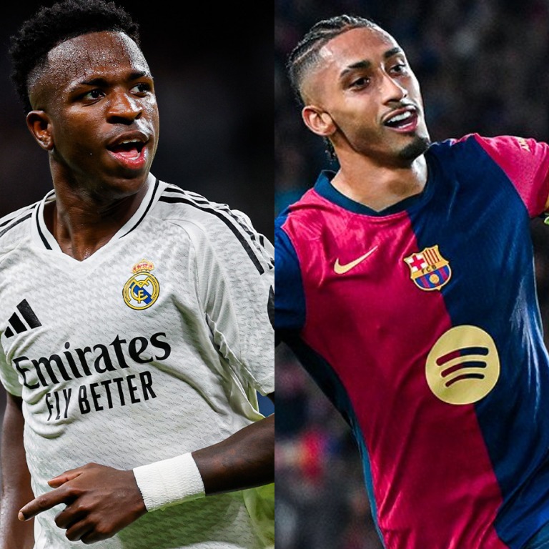InvictosSomos's tweet photo. ➤ Hat-trick de Vinicius Júnior ante el Borussia Dortmund.
➤ Hat-trick de Raphinha ante el Bayern Munich.

NOS ESPERA UN CLÁSICO LEGENDARIO, SEÑORAS Y SEÑORES.