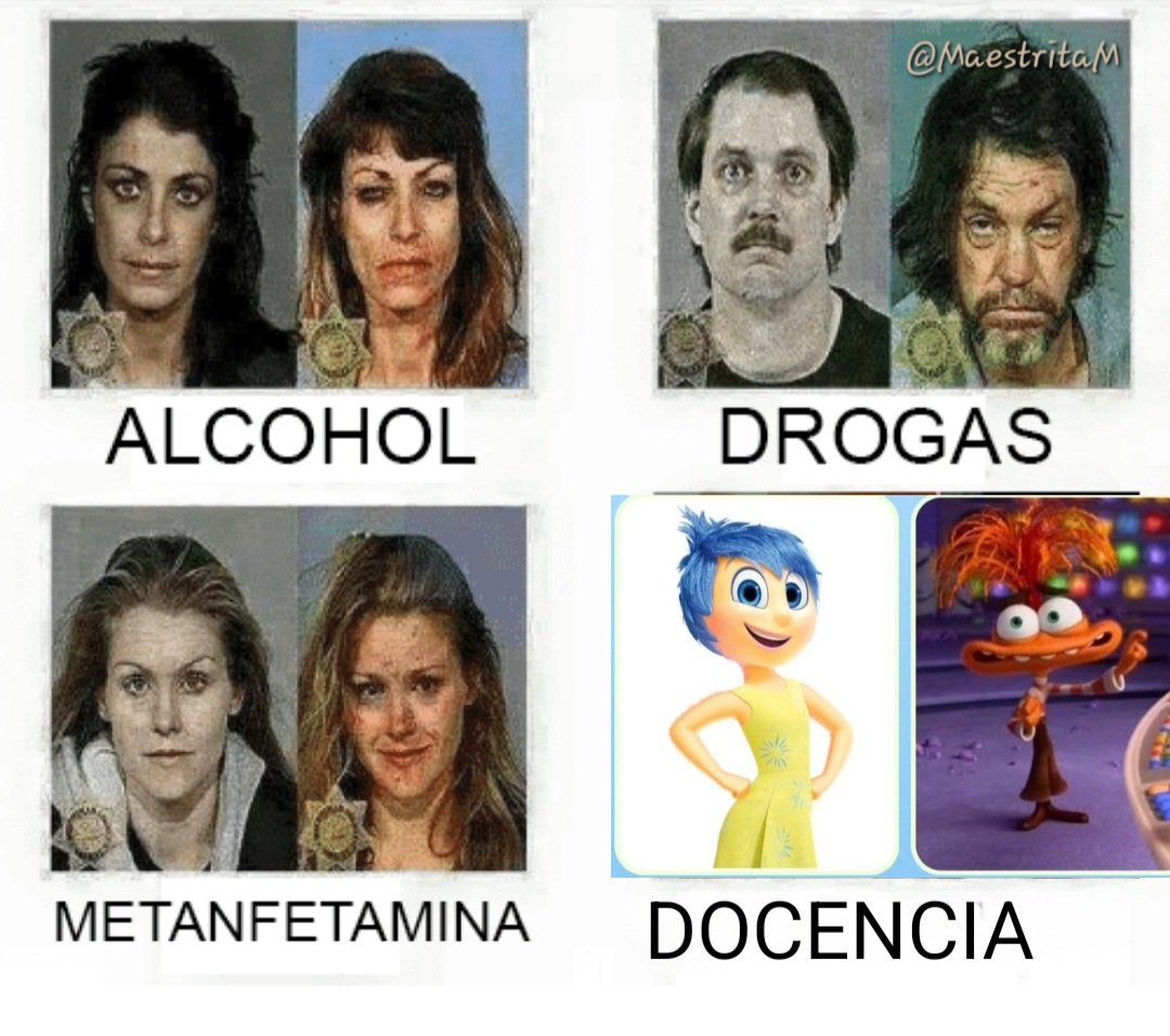 Adictos antes y después: