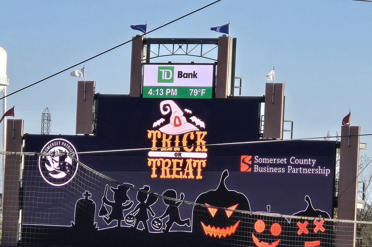 Come join us as we partner with the <a href="/SOMPatriots/">Somerset Patriots</a> for a Halloween Trick or Treat event at the ballpark. Free admission. 5 - 7 pm. Wear your costumes and bring a bag to collect candy!!! See you soon!
<a href="/pmcverry3/">Patrick McVerry</a> 
<a href="/depstein1983/">alcomreha1980</a> 
<a href="/HEAprez/">Henry Goodhue</a>