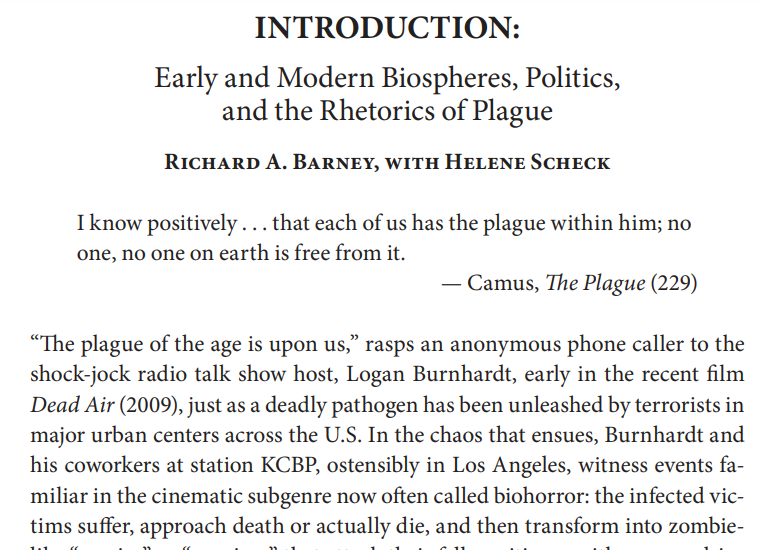 JEMCStudies's tweet photo. It’s spooky season! 🧟‍♂️But have you ever come across Postmodern Zombies??? Join us in looking back on a past publication on zombies and plagues by Stephanie Boluk (@chouxsalad) and Wylie Lenz in JEMCS 10.2. #earlymodern #zombies #plagues @PennPress https://t.co/DadtB2KAUx