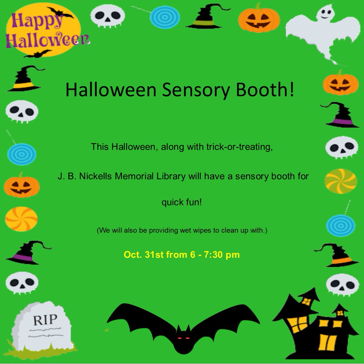 LulingPbLibrary's tweet image. Stop by the library for some Halloween fun! #TrickOrTreat #halloweenatthelibrary #lulingtexas #lulingpubliclibrary