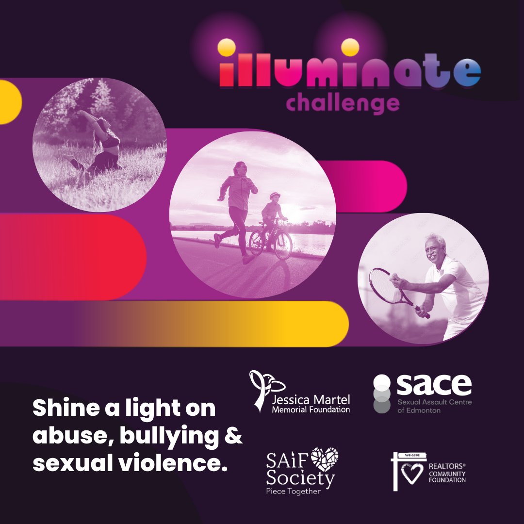 We've teamed up with <a href="/SAIFSociety/">SAiF Society</a> + <a href="/JMMFoundation/">Jessica Martel Memorial Fdn- Jessie's House</a> with support from <a href="/RCFyeg/">REALTORS® Community Foundation</a> to launch the #IlluminateChallenge2024 for #FamilyViolencePreventionMonth! 
Track steps/activities to raise awareness and $ for these important orgs.👉🏽Sign up by Oct. 31 at illuminate-challenge.raiselysite.com.💡#yeg