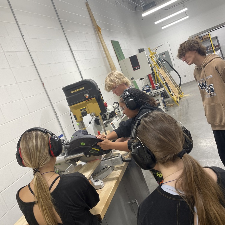 WalnutGroveHS's tweet photo. Students in Mrs. Witte's Interior Design class designed and built honeycomb shelves for our Student Support classroom #TeachingUp at The Grove @prosperisd @tothdustin https://t.co/gqRIkVEHNN