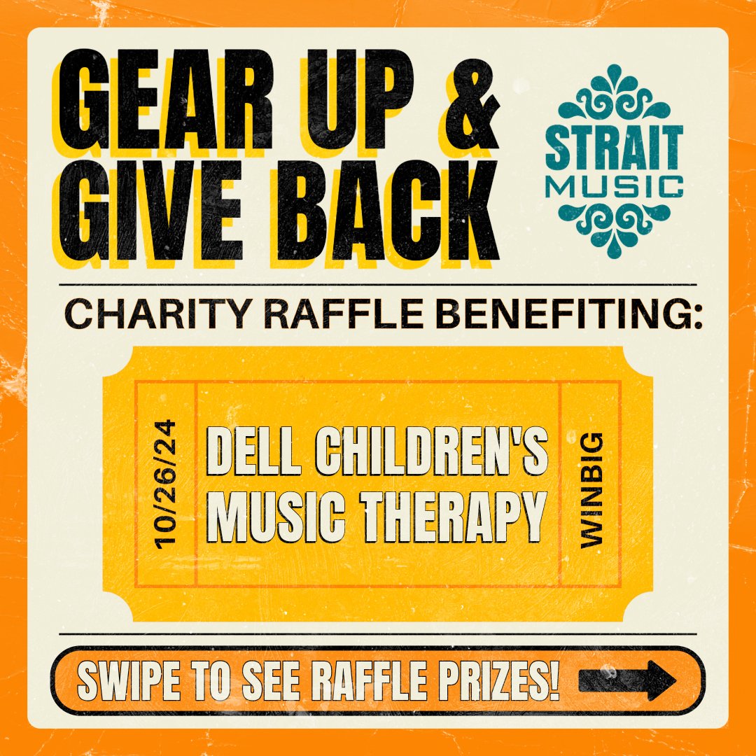 StraitMusicCo's tweet photo. 💥 Ready to win BIG? Our Gear Up &amp; Give Back event has some incredible raffle prizes up for grabs! From top-tier instruments to pro audio gear, concert tickets, and more, you won't want to miss your chance to snag these next-level prizes. 🎸🎉 https://t.co/rO114h2ZAD