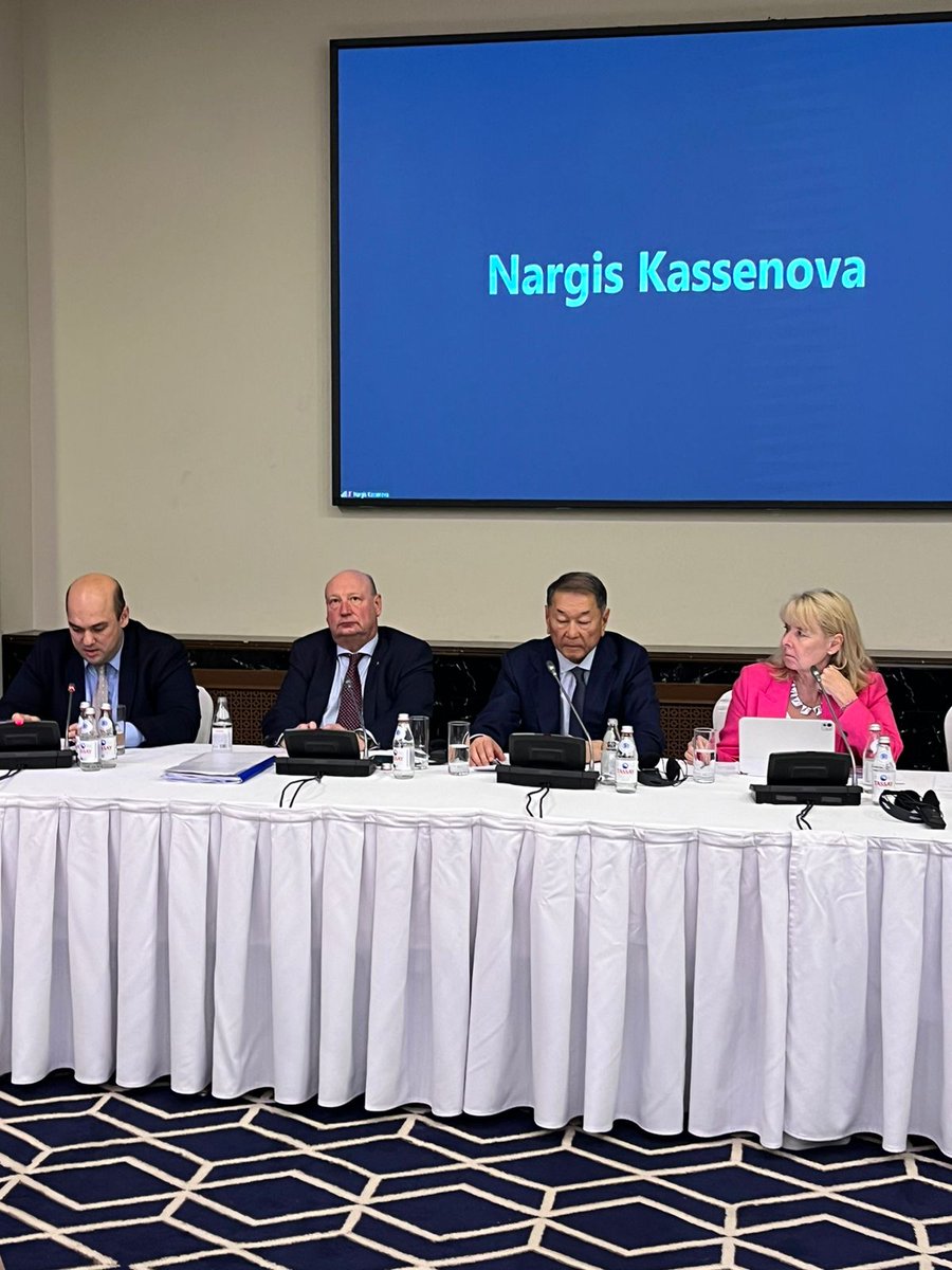 Akram Umarov (@umarov_akram) on Twitter photo Participated in the keynote panel on EU-Central Asia relations with <a href="/TerhiHakala/">Terhi Hakala</a>, Henrik Hololei, Bolat Nurgaliev, @KassenovaNargis and <a href="/meistefan1/">Stefan Meister</a> at the conference organized by <a href="/dgapev/">DGAP</a> and <a href="/capsunlock_org/">Central Asian Policy Studies</a> in Almaty on October 17
#EU #CA #cooperation Participated in the keynote panel on EU-Central Asia relations with <a href="/TerhiHakala/">Terhi Hakala</a>, Henrik Hololei, Bolat Nurgaliev, @KassenovaNargis and <a href="/meistefan1/">Stefan Meister</a> at the conference organized by <a href="/dgapev/">DGAP</a> and <a href="/capsunlock_org/">Central Asian Policy Studies</a> in Almaty on October 17
#EU #CA #cooperation