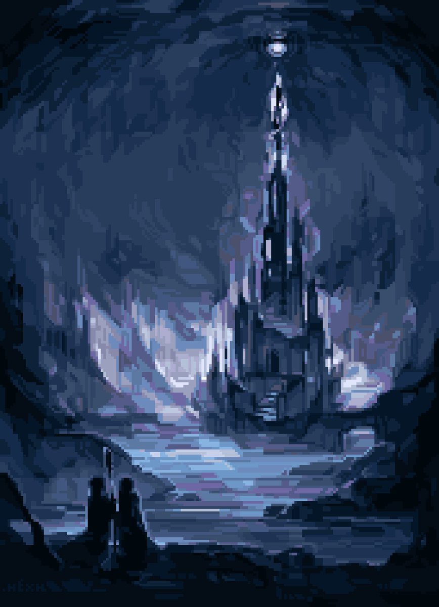 hexh__'s tweet photo. the arrival 
#pixelart https://t.co/xfBas9AUMD